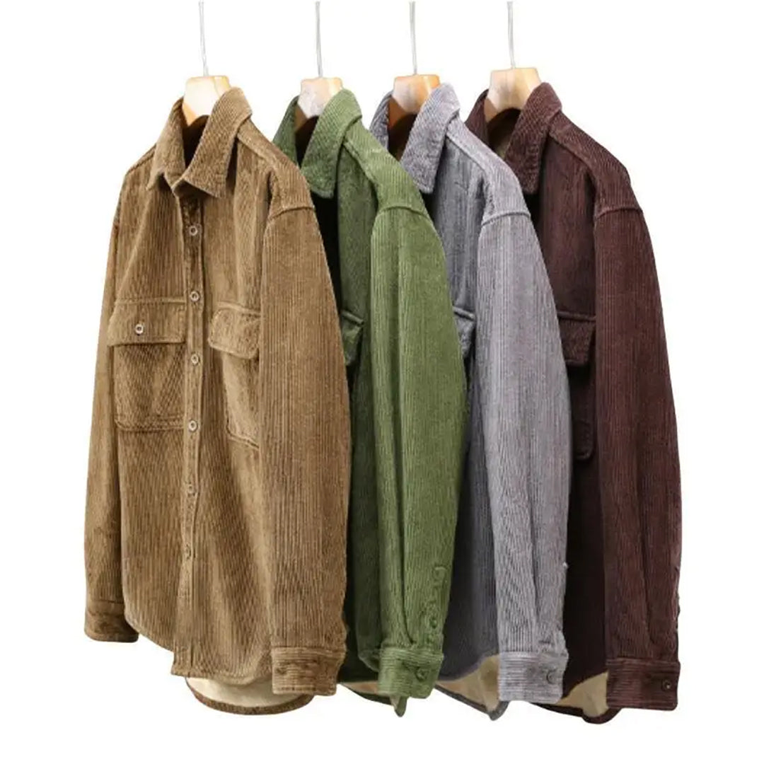 ABERNATHY - Luchtig corduroy zomershirt voor mannen