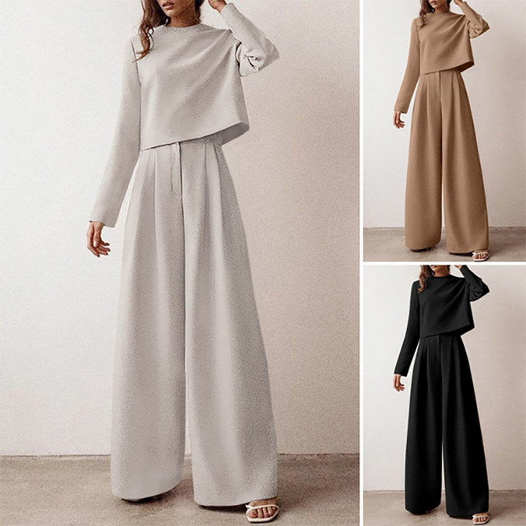 KAMIYAH - Elegante zomerse tweedelige palazzo set