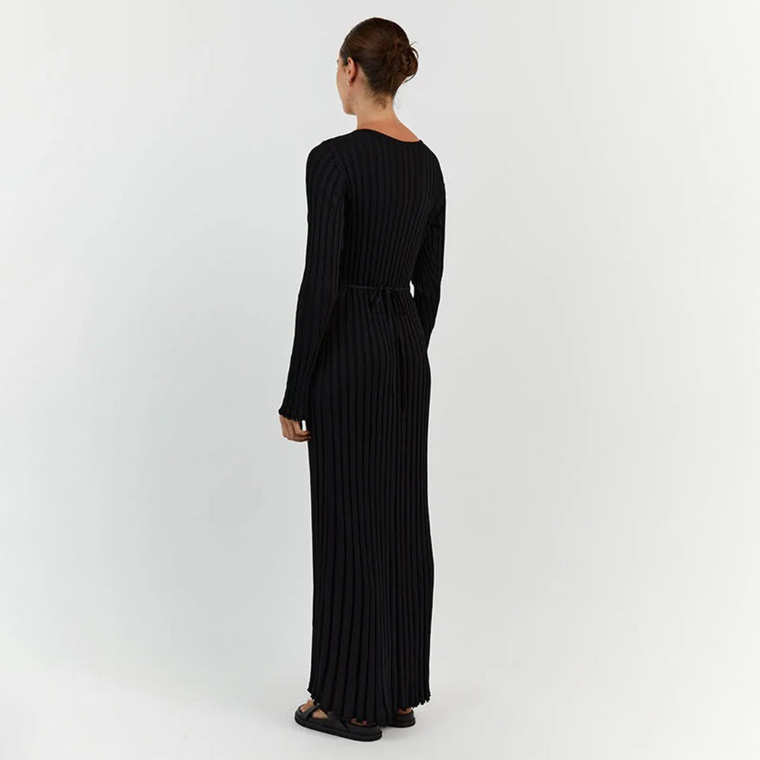 ABIGAIL - Luchtige gebreide maxi zomerjurk