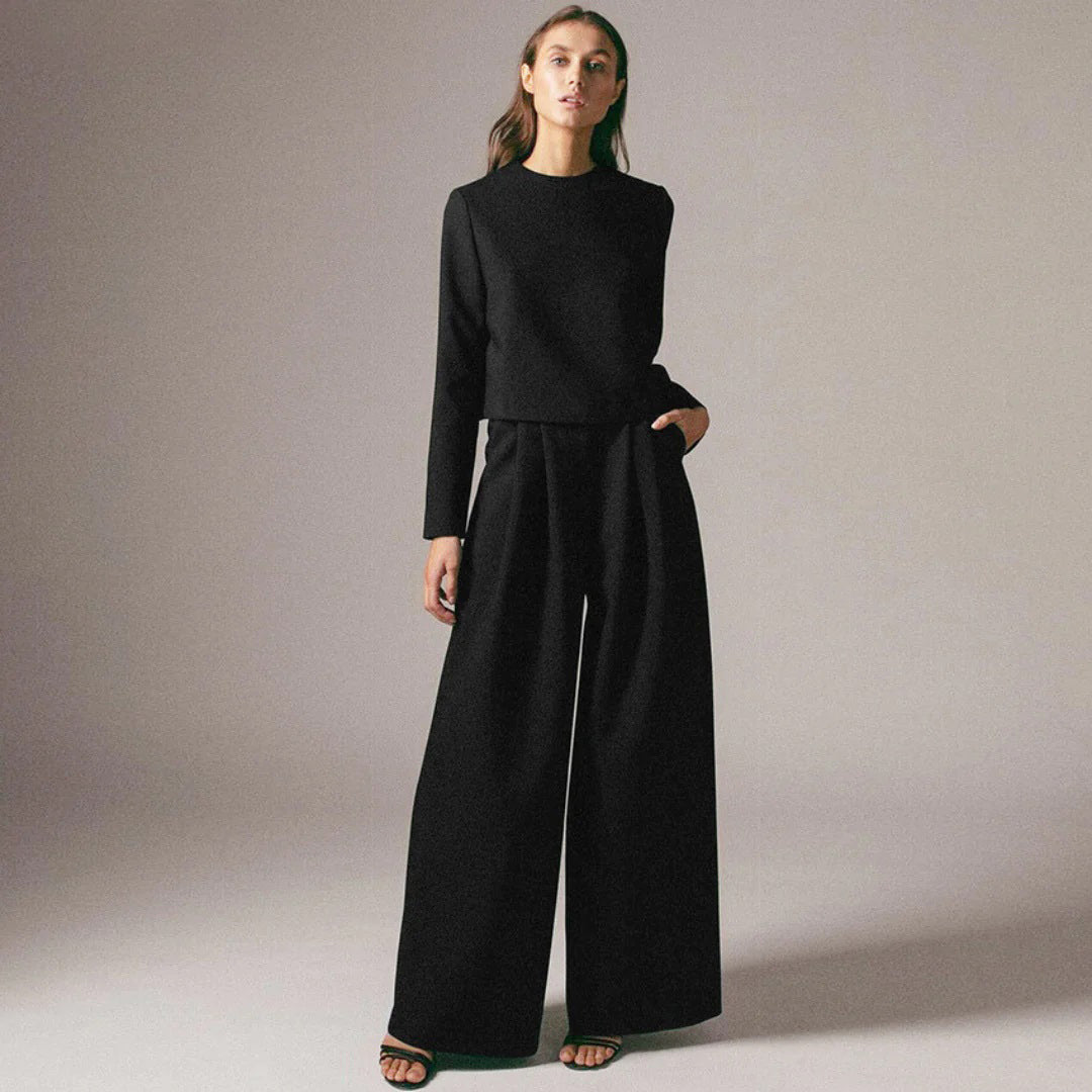 KAMIYAH - Elegante zomerse tweedelige palazzo set