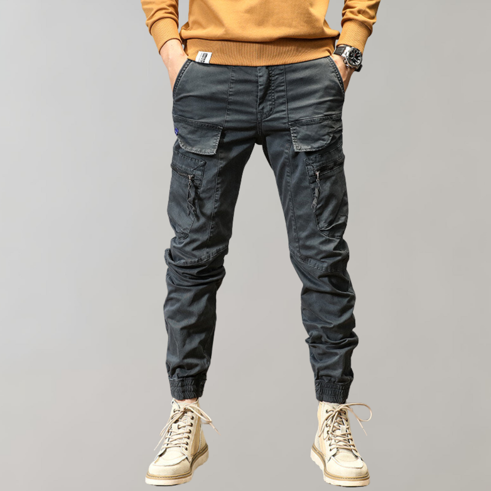Leif - Heren cargo broek met klepzakken voor de zomer