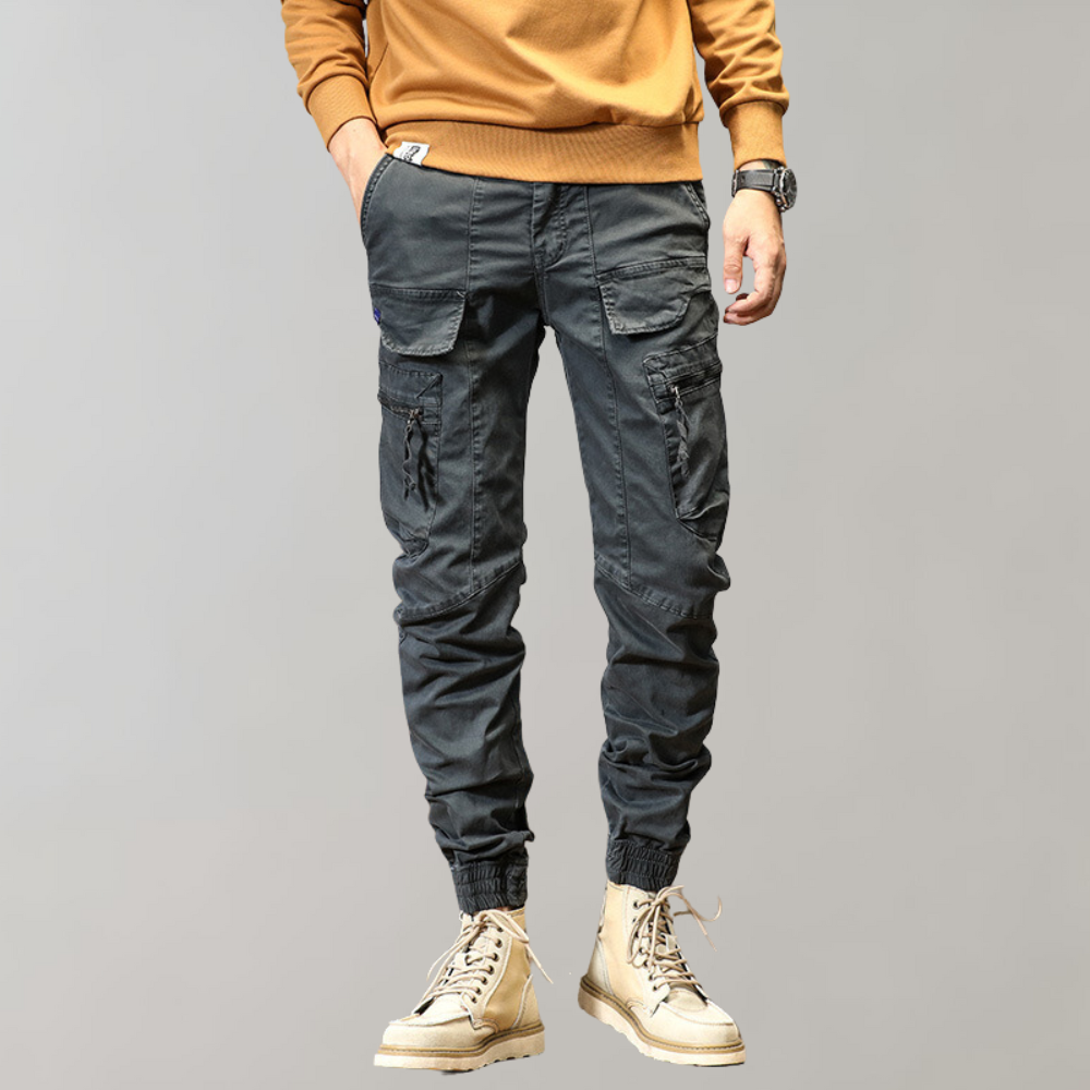 Leif - Heren cargo broek met klepzakken voor de zomer