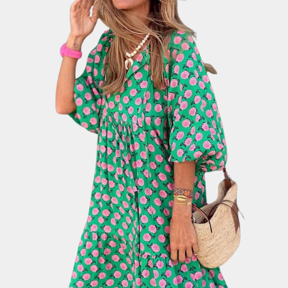 Katty - Trendy en comfortabele lange zomerjurk voor dames