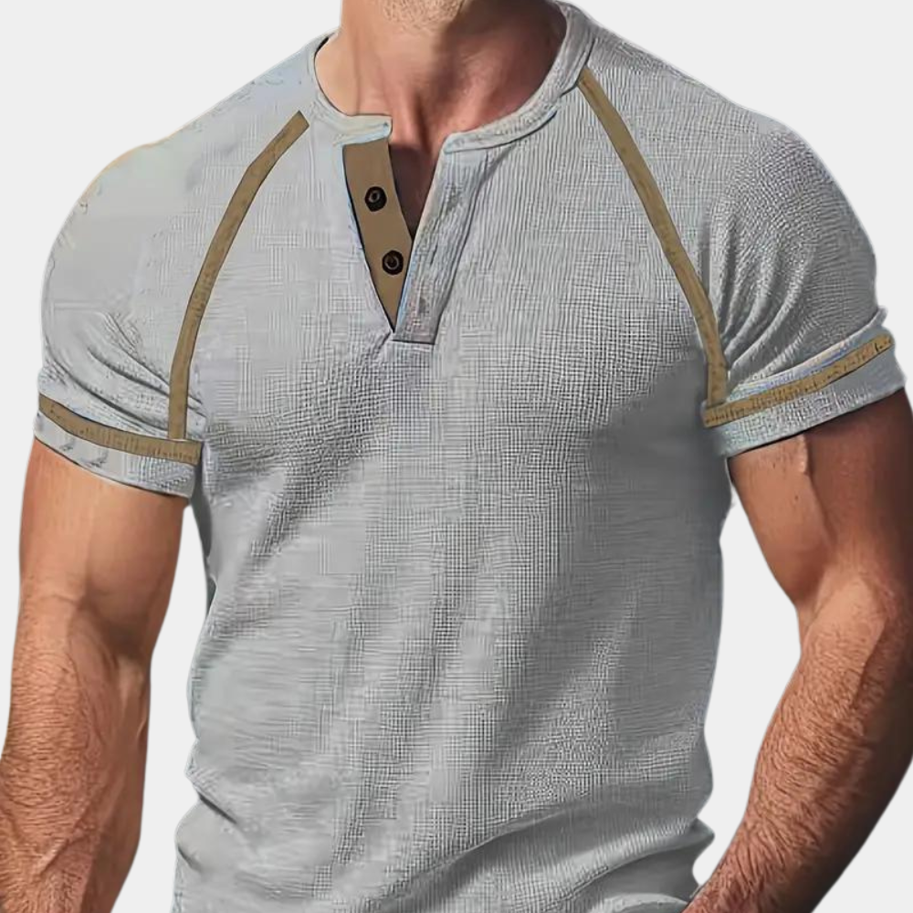 Ademend heren t-shirt met korte mouwen voor de zomer