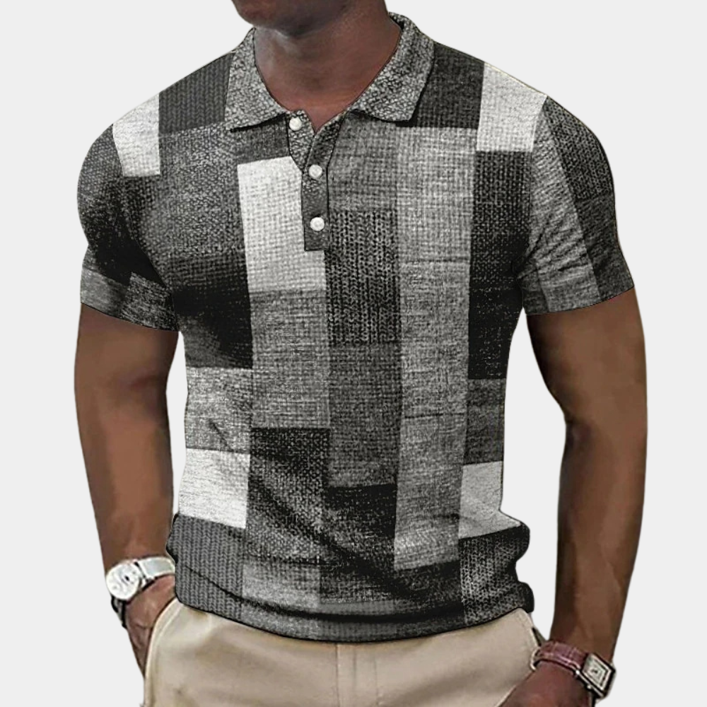 Kleurrijk zomers herenpoloshirt