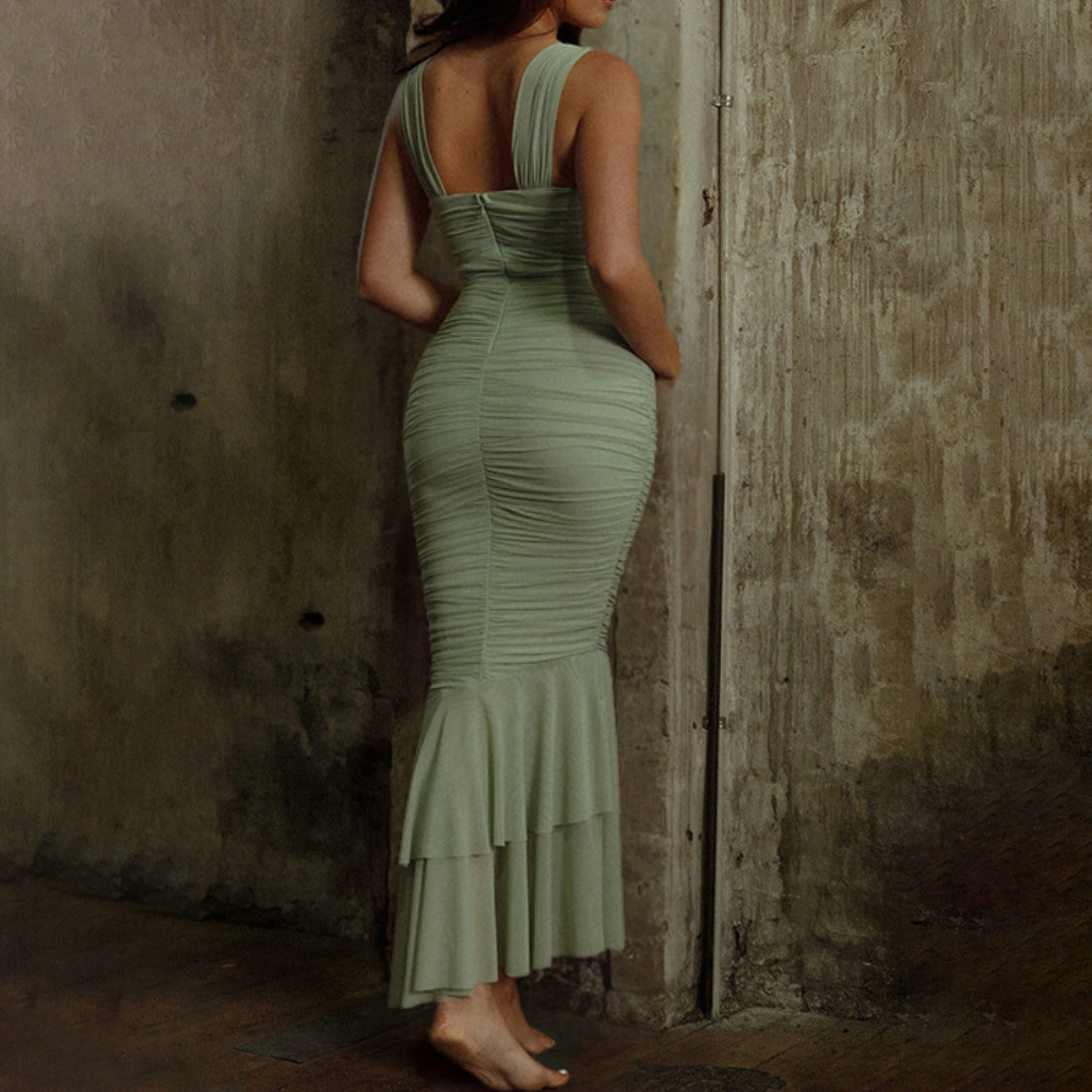 Aleksandra - Stijlvolle en nauwsluitende maxi-jurk voor dames, perfect voor de zomer