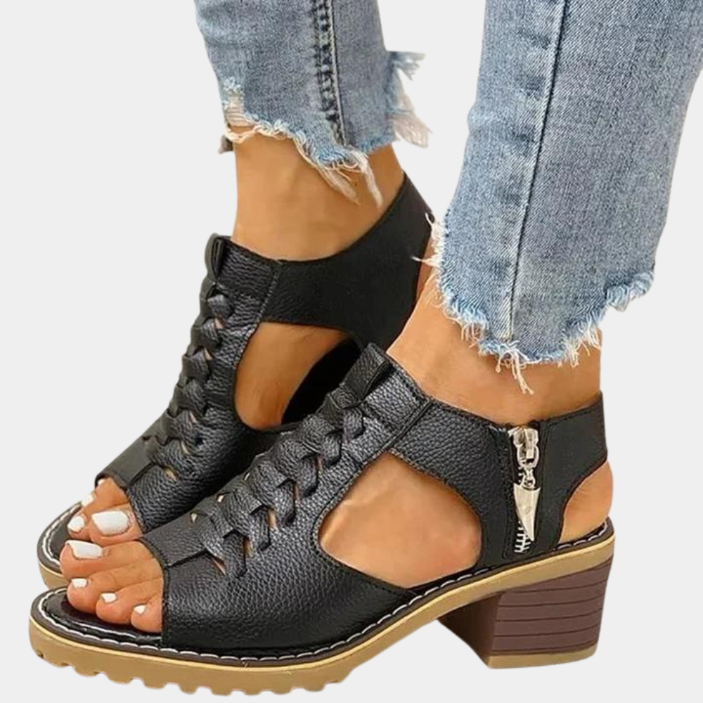 Anelo - Modieuze gevlochten zomersandalen voor dames - Perfect voor Lente en Zomer