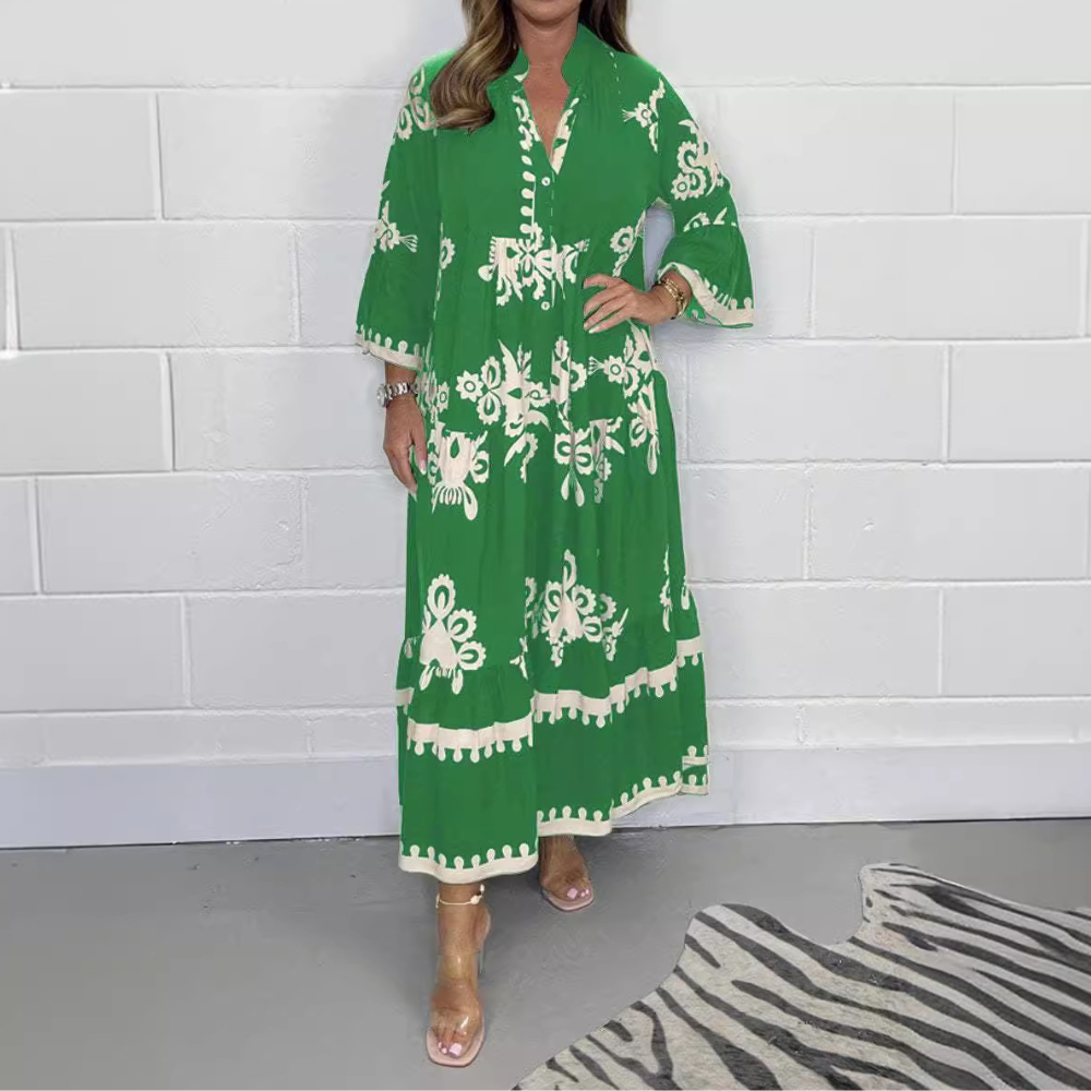Lisette - Elegante lange zomerjurk voor dames