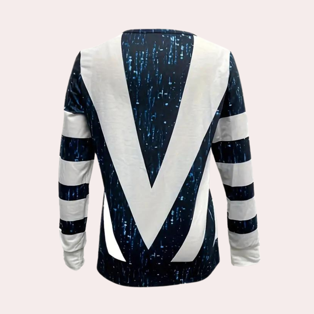 Leocadia - Moderne lange mouwen zomer shirt voor dames met rits