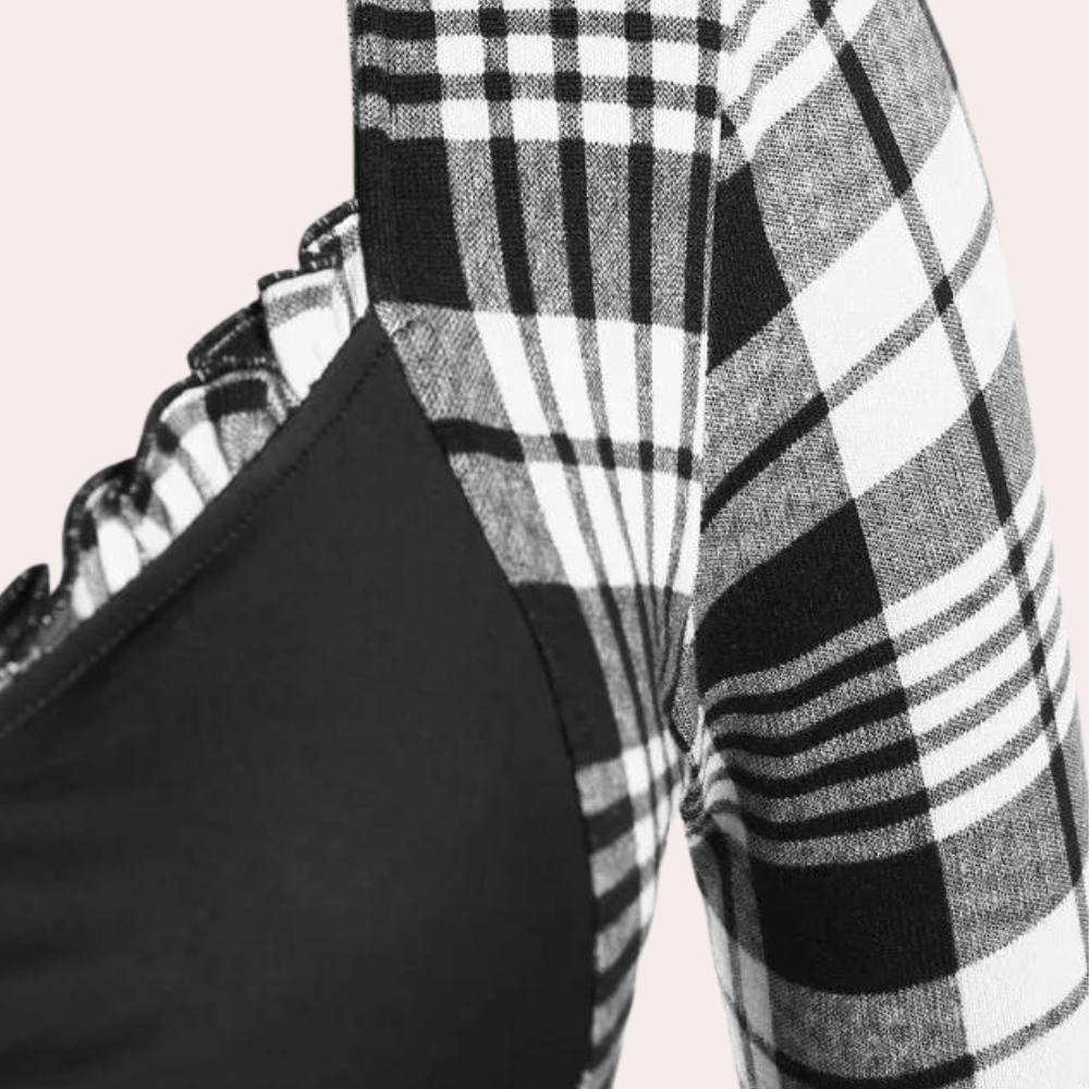 Andrada - Elegante zomerse geruite jurk voor dames