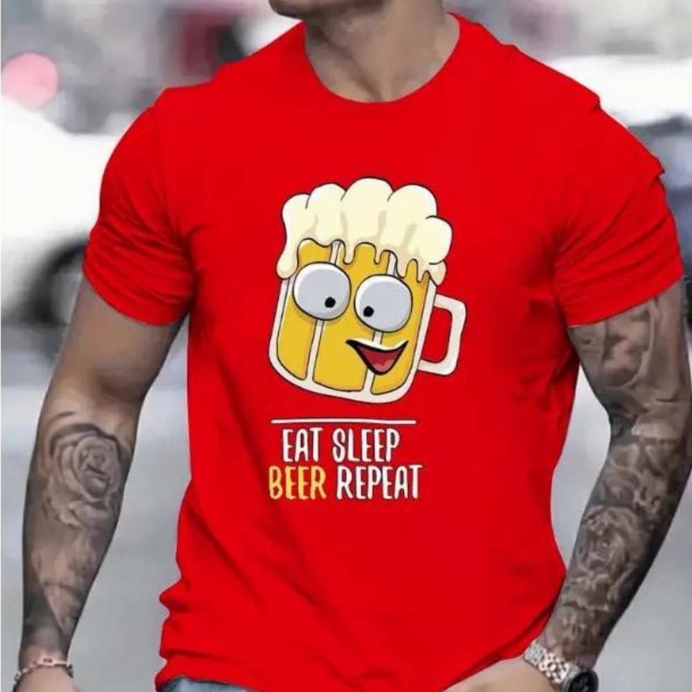 Jarek - Zomerse Oktoberfest T-shirt voor Heren