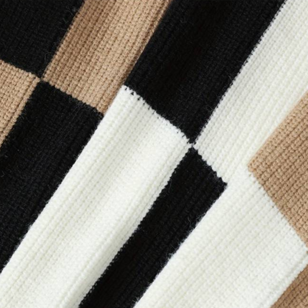 Agoston - Trendy Color Block Zomer Pullover voor Heren