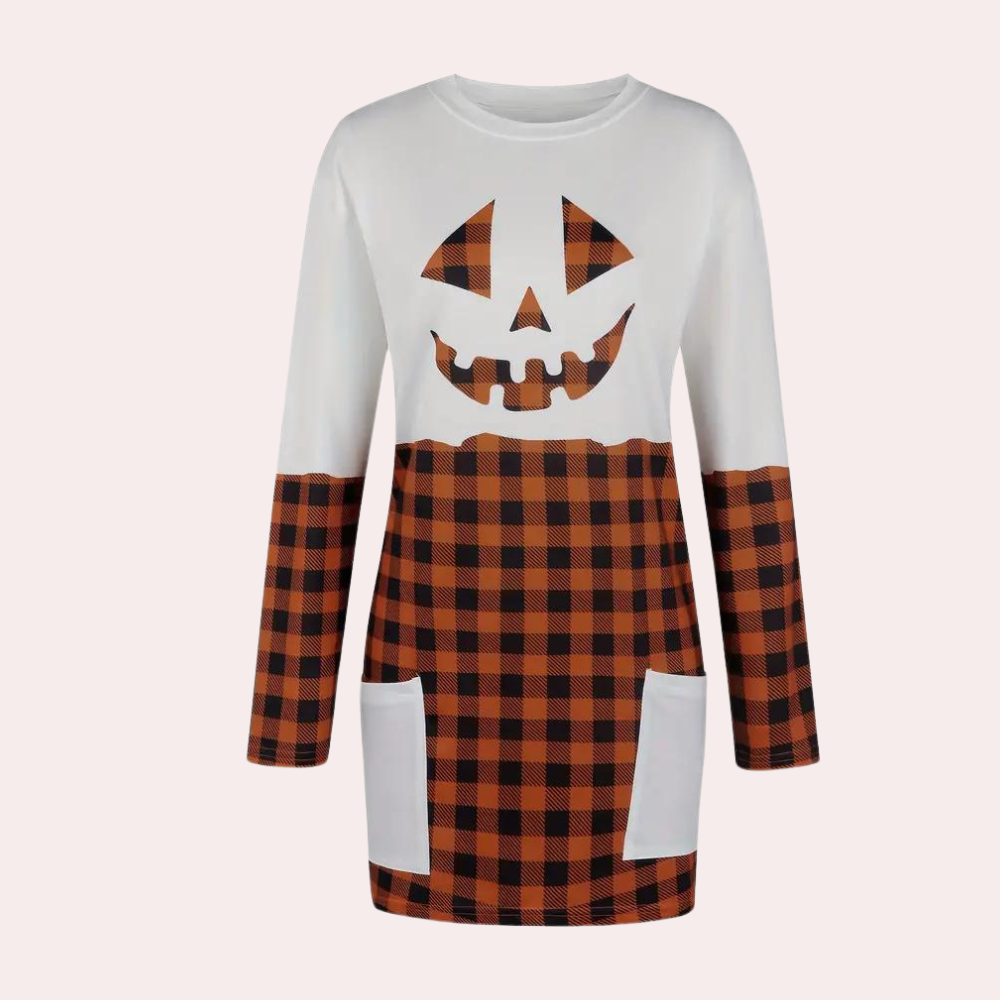 Kata - Trendy Plus Size Zomerse Halloween Pullover voor Dames