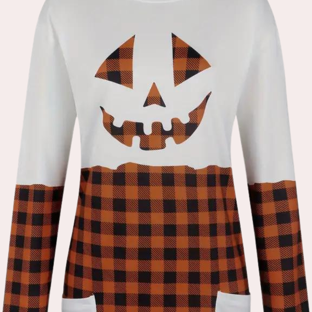 Kata - Trendy Plus Size Zomerse Halloween Pullover voor Dames