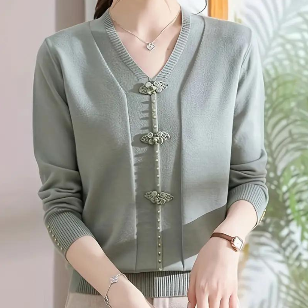 Katiya - Elegante v-hals zomertrui voor dames