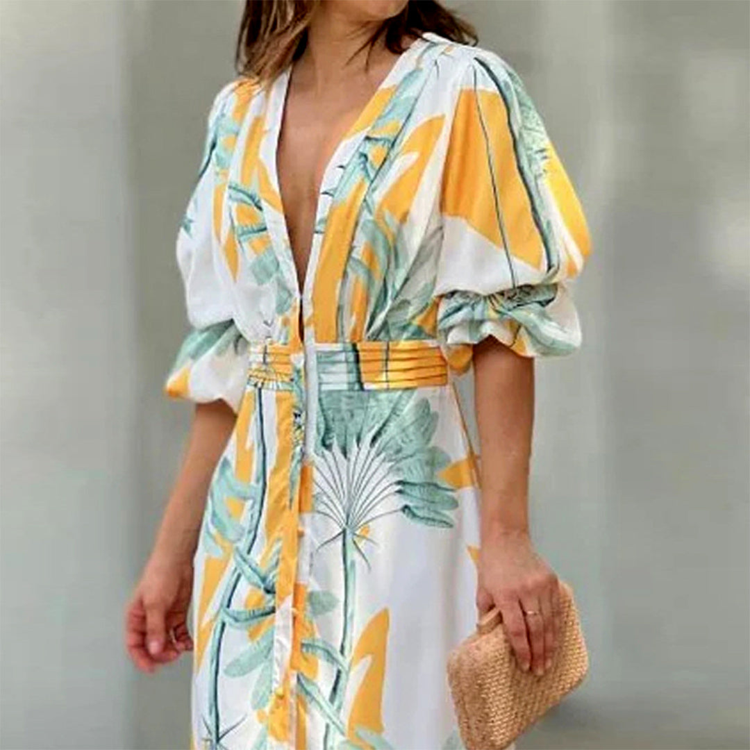 ALLYSON - Stijlvolle zomerse maxi jurk