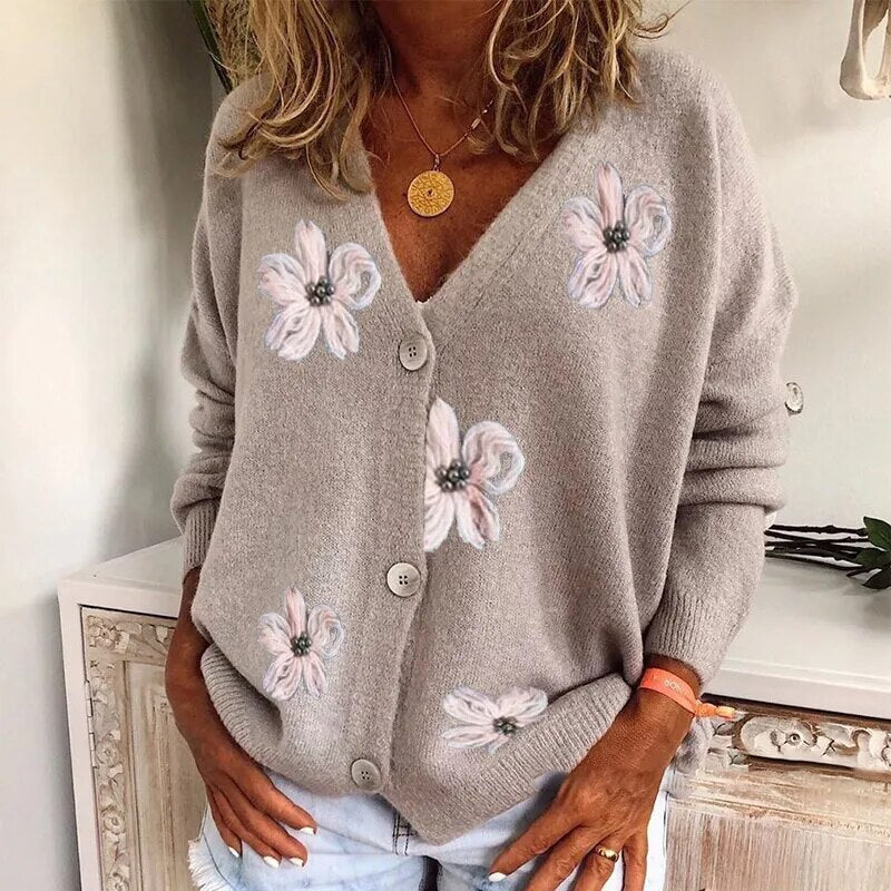 LAYLA - Zomers gebloemd vest met V-hals
