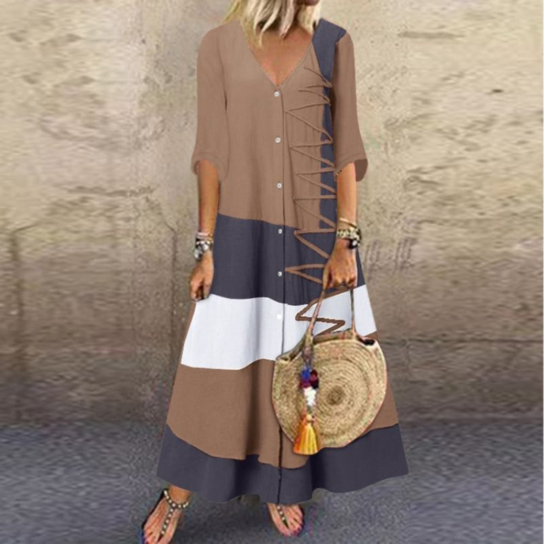 ALTHAIA - Stijlvolle en elegante lange zomerjurk