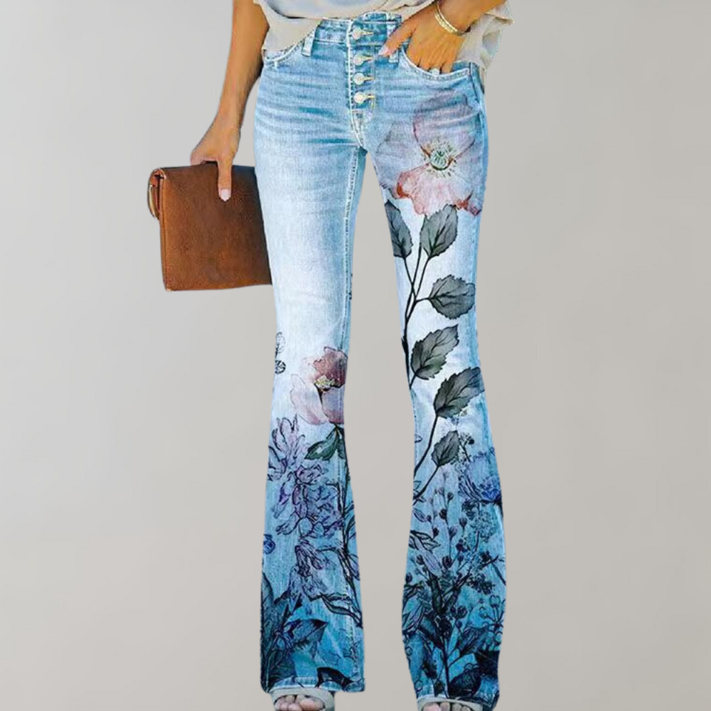 Kjellfrid - Zomerse flare broek voor dames