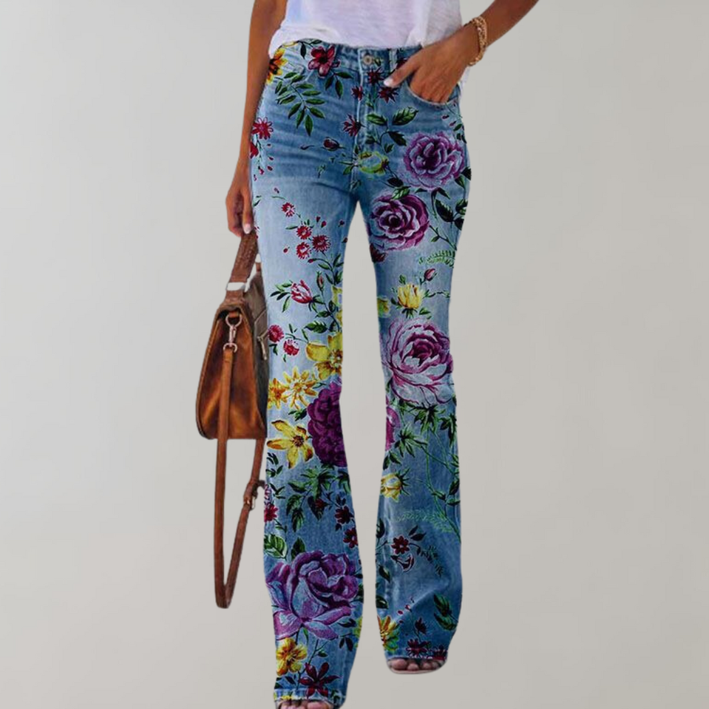 Kjellfrid - Zomerse flare broek voor dames