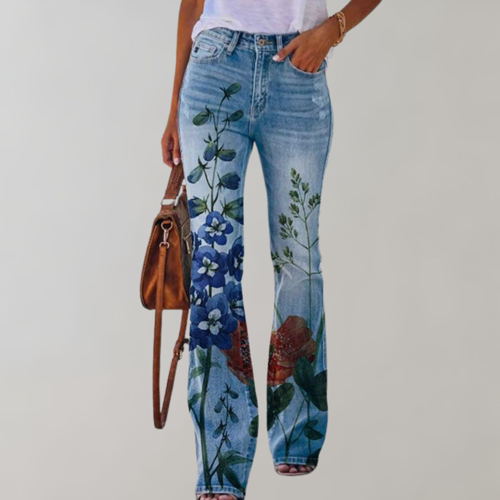 Kjellfrid - Zomerse flare broek voor dames