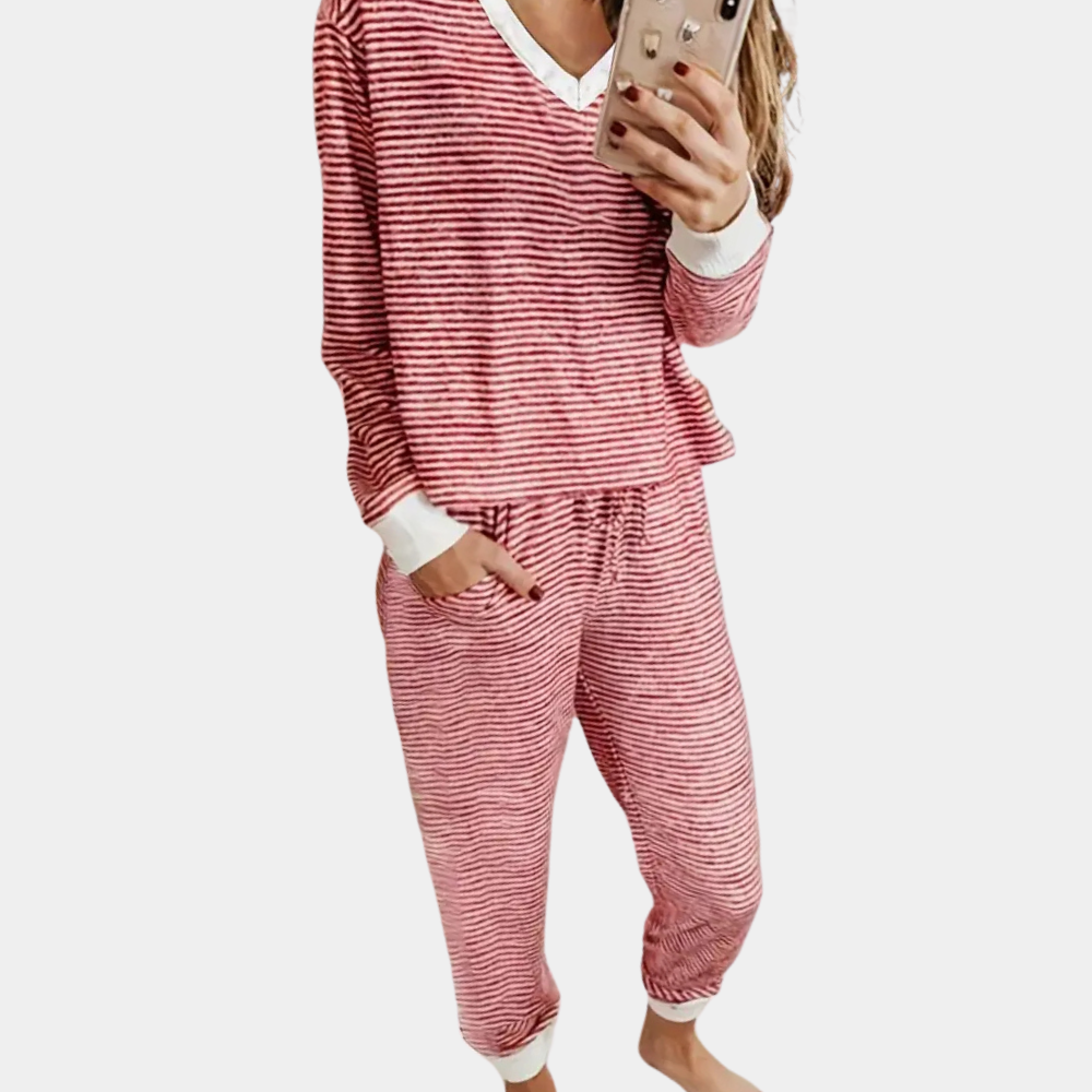 ALUNA - Trendy Zomerse Pyjamaset voor Dames
