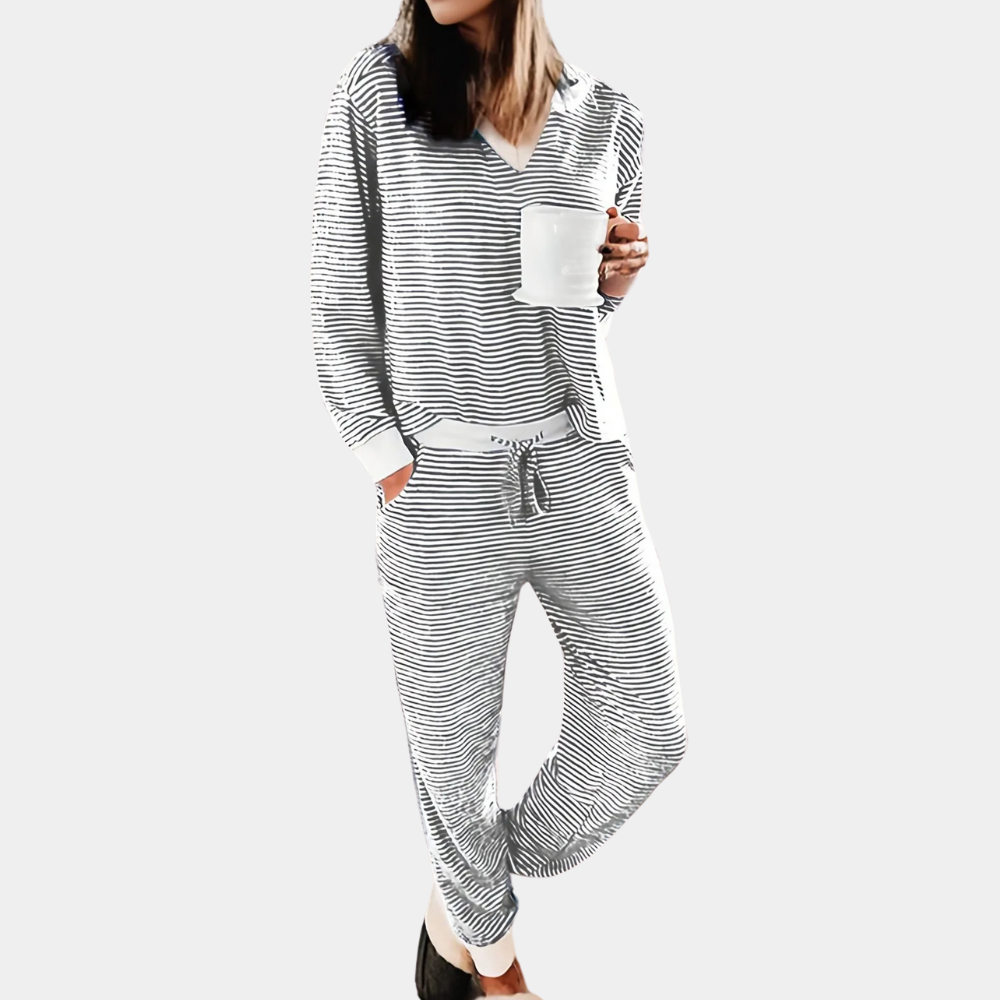 ALUNA - Trendy Zomerse Pyjamaset voor Dames