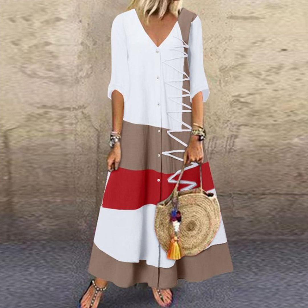 ALTHAIA - Stijlvolle en elegante lange zomerjurk