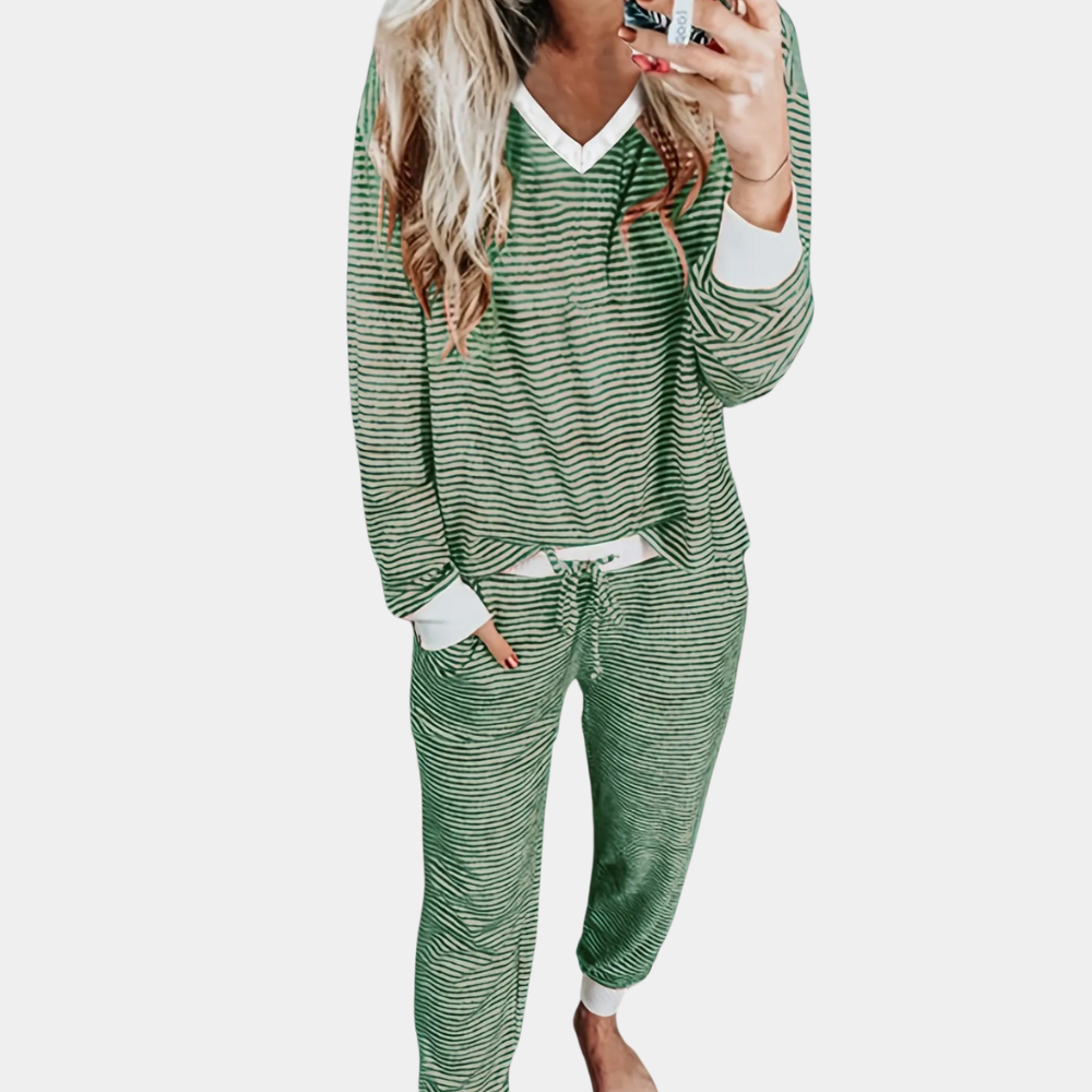 ALUNA - Trendy Zomerse Pyjamaset voor Dames