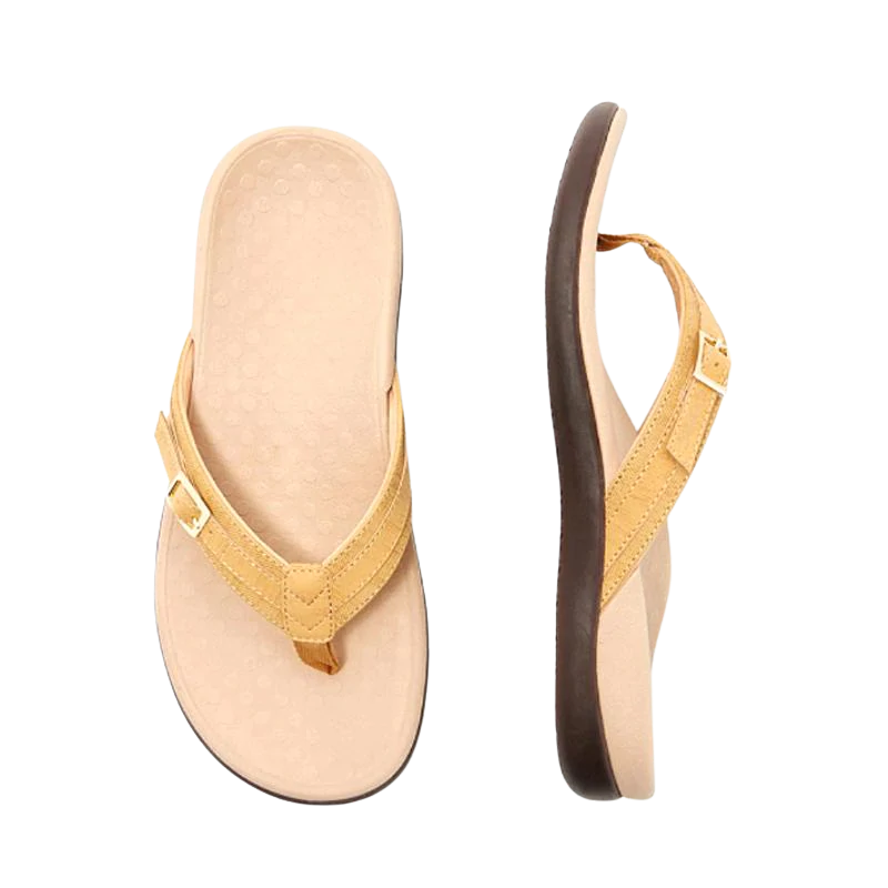 Kyra - Ondersteunende zomerse teenslippers