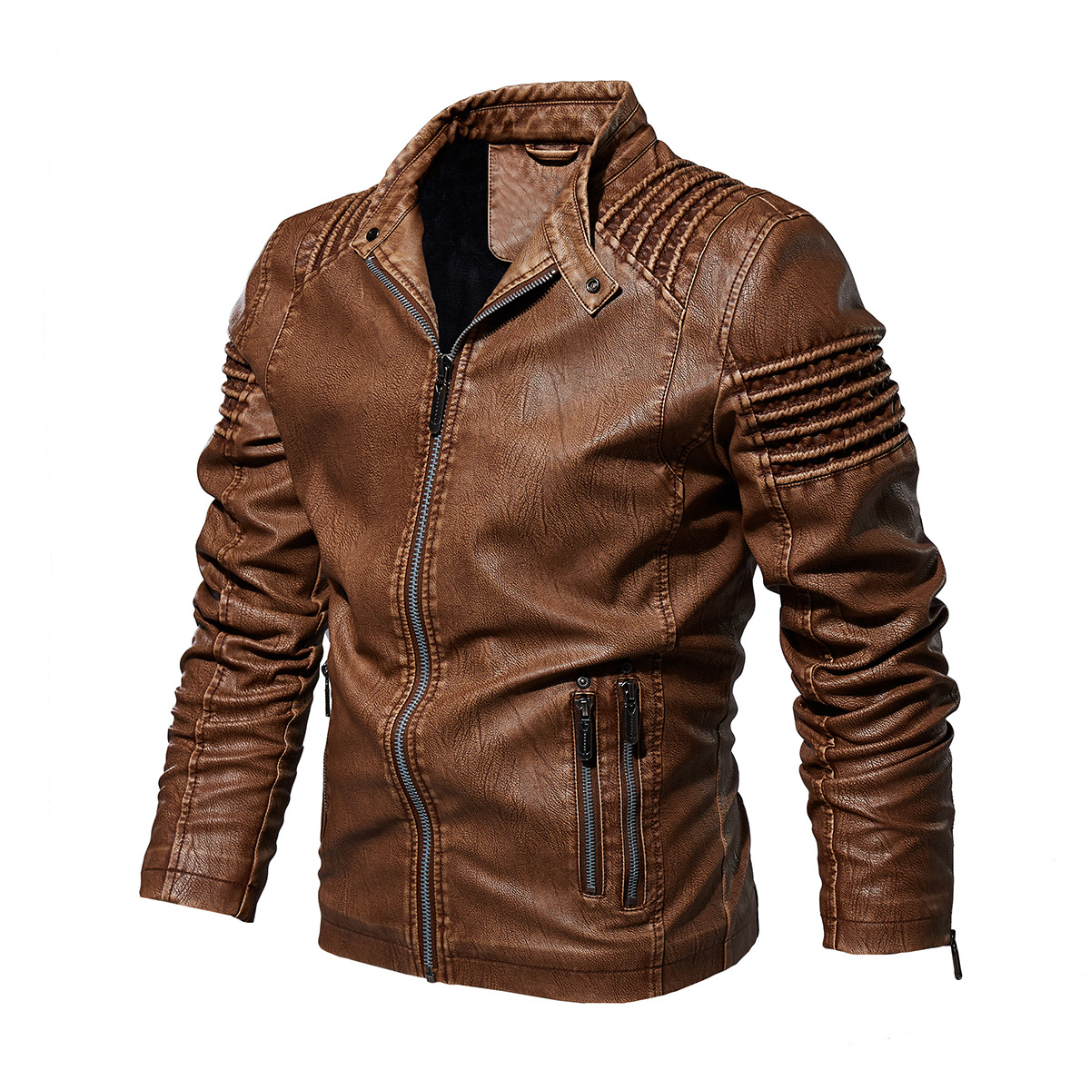 Knight Leren Jas - Perfect voor de Zomeravonden