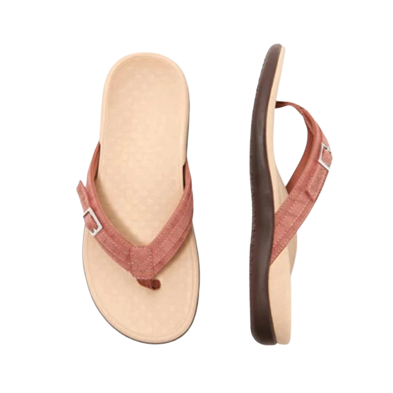Kyra - Ondersteunende zomerse teenslippers