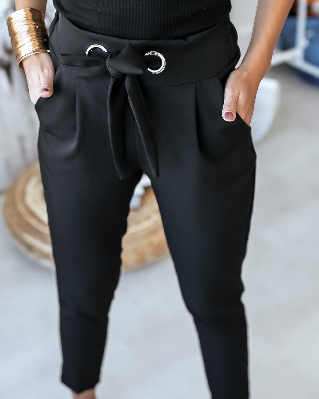 ANGELIEN - CASUAL HOGE TAILLE ZOMERBROEK