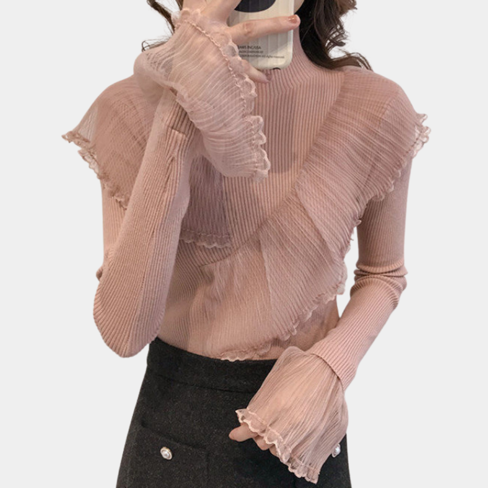 KATRESA - Elegante Luchtige Kanten Trui voor Dames - Perfect voor de Zomer