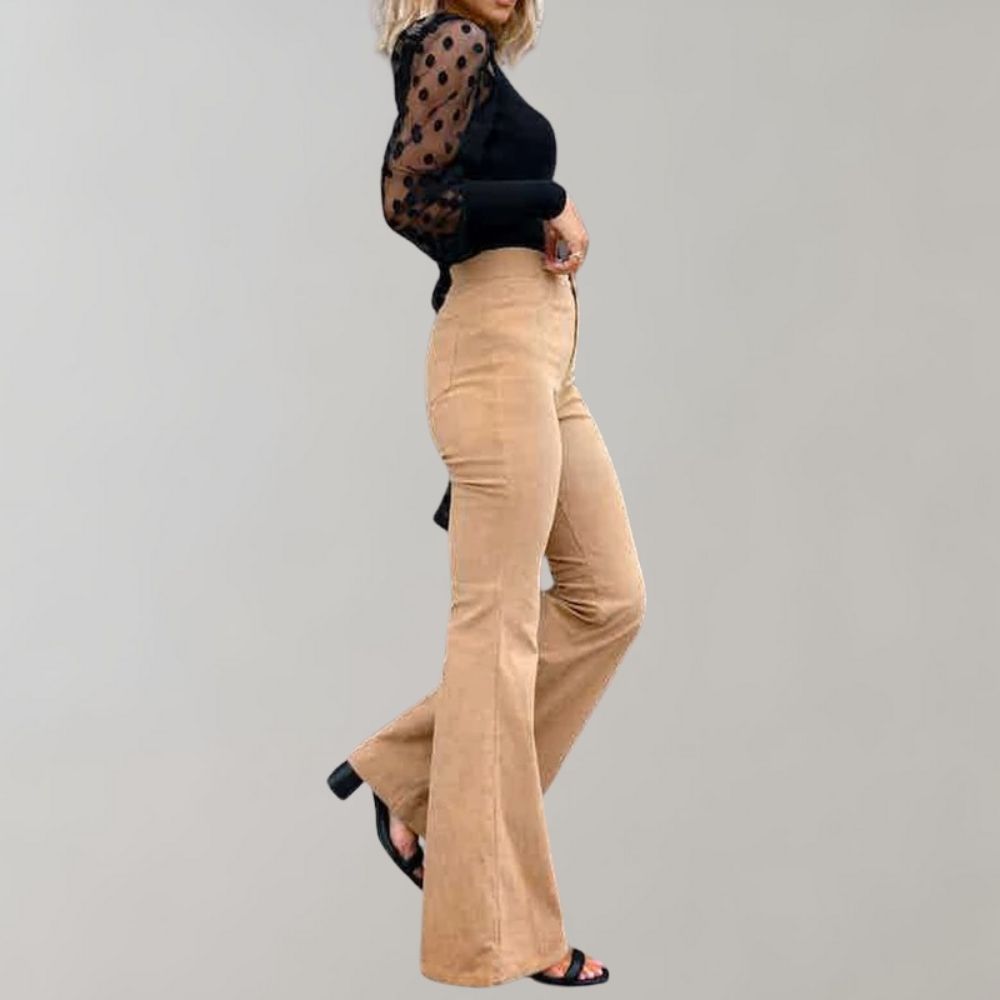 Abel - Trendy corduroy uitlopende zomerbroek