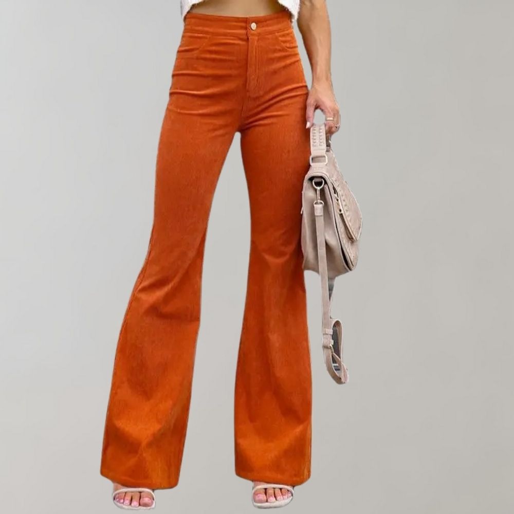 Abel - Trendy corduroy uitlopende zomerbroek