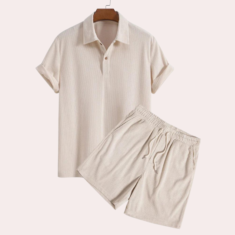 Abrahamo - Corduroy zomer set voor heren