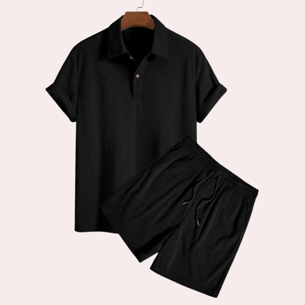 Abrahamo - Corduroy zomer set voor heren
