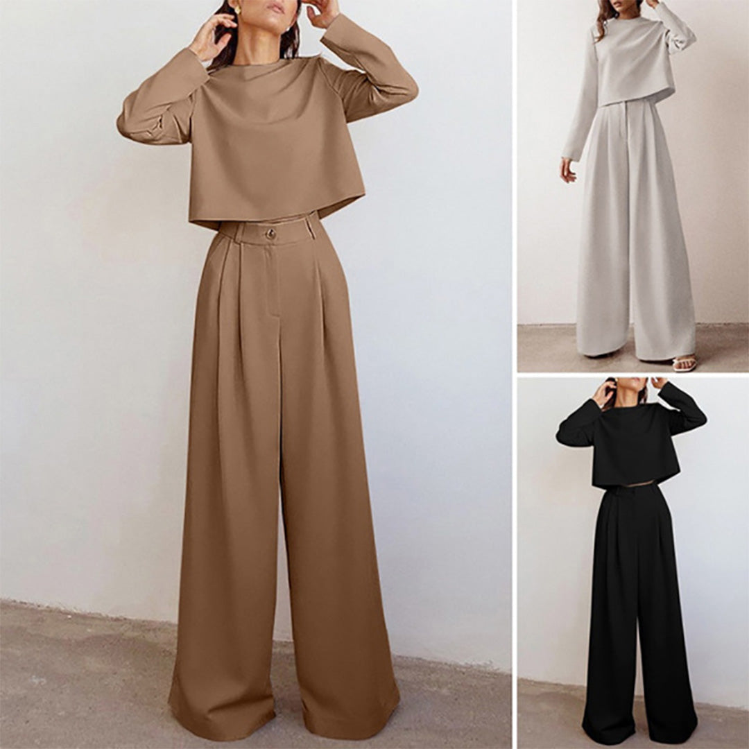 KAMIYAH - Elegante zomerse tweedelige palazzo set
