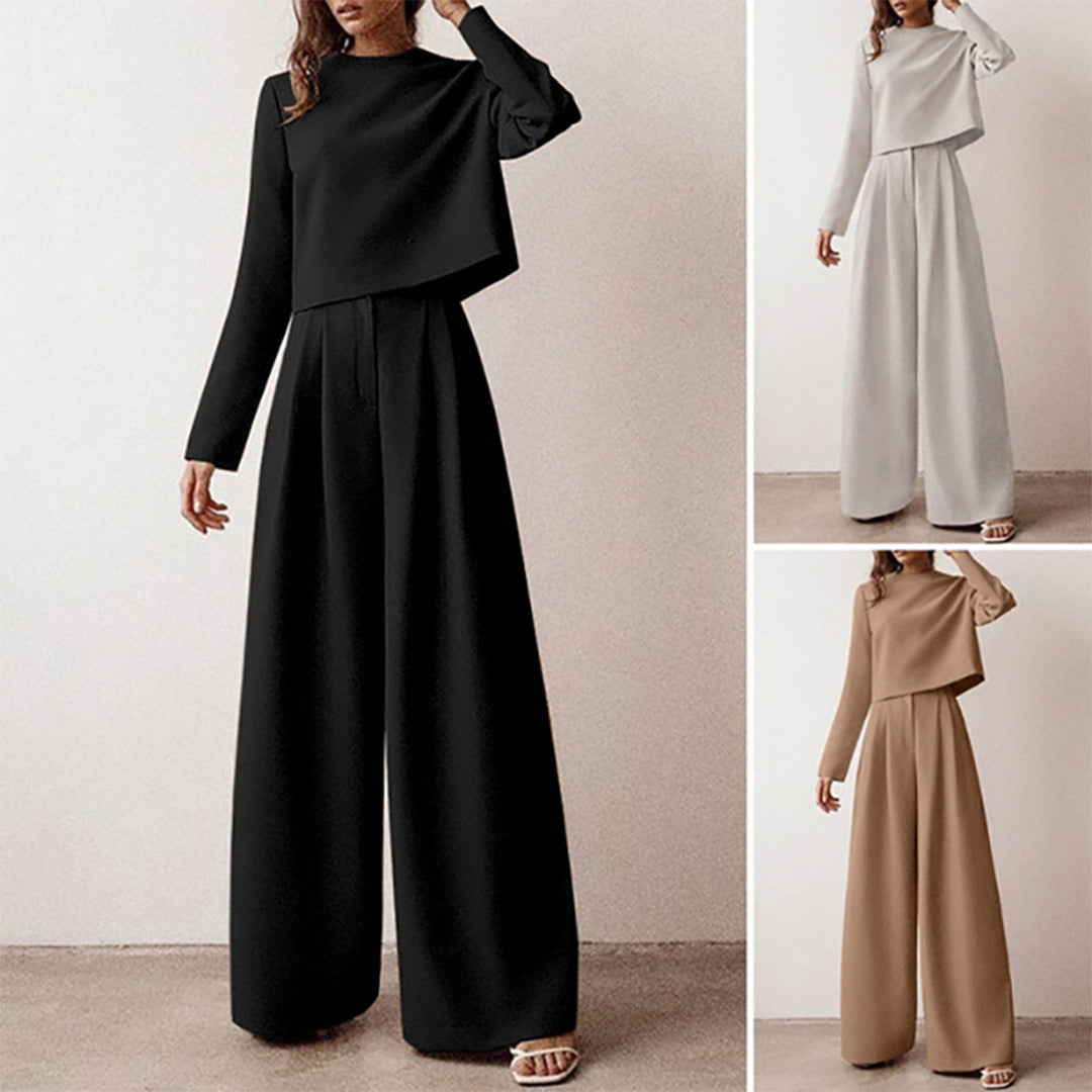 KAMIYAH - Elegante zomerse tweedelige palazzo set