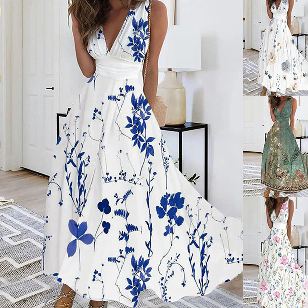 JULISSA - Elegante zomer bloemenjurk