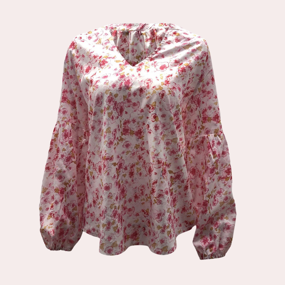 Amya - Dames blouse lange mouw - Zomerse stijl