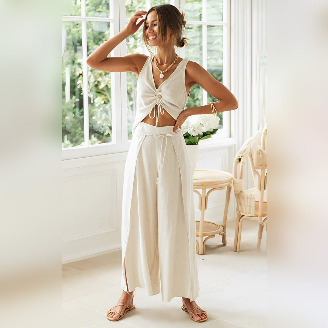 ALENA - Stijlvolle zomer top en broek set