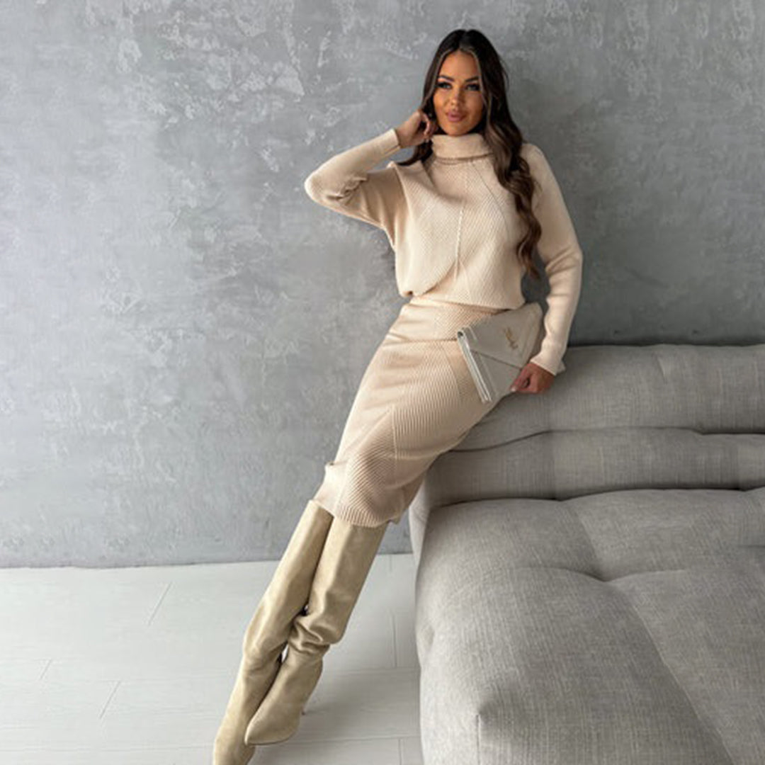 ANGELA - Elegante zomer pullover en rok set