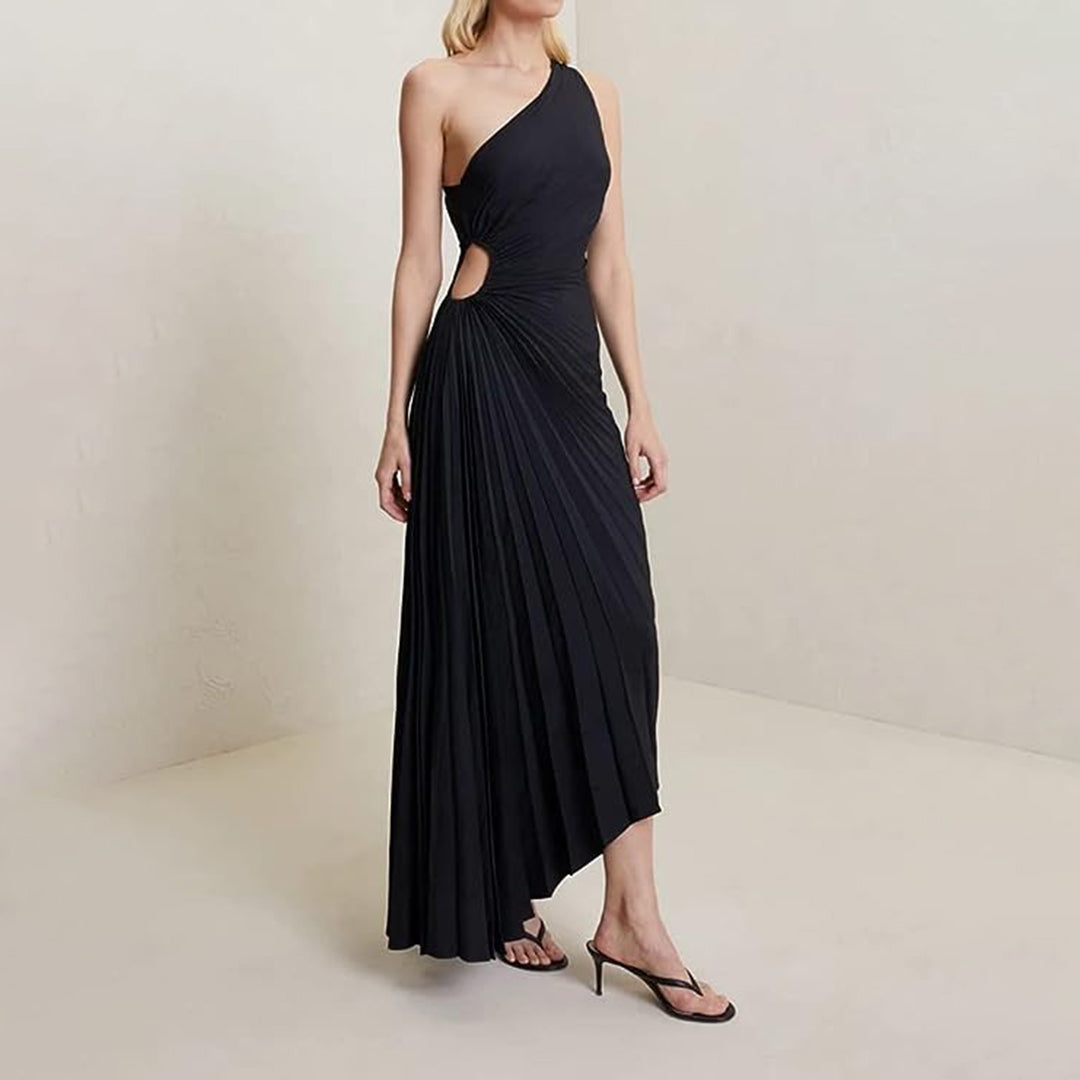 KARSYN - Elegante geplooide zomerjurk
