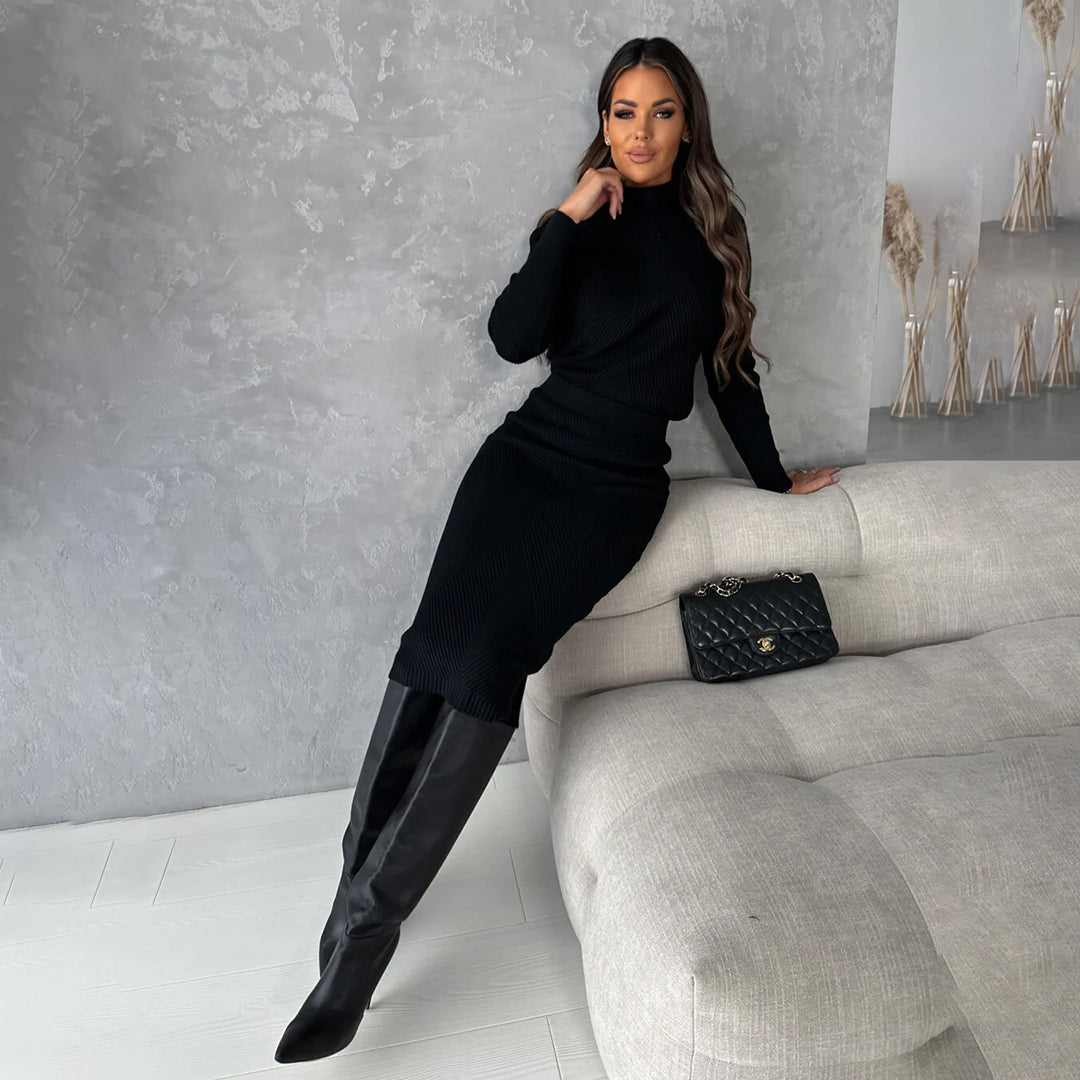 ANGELA - Elegante zomer pullover en rok set