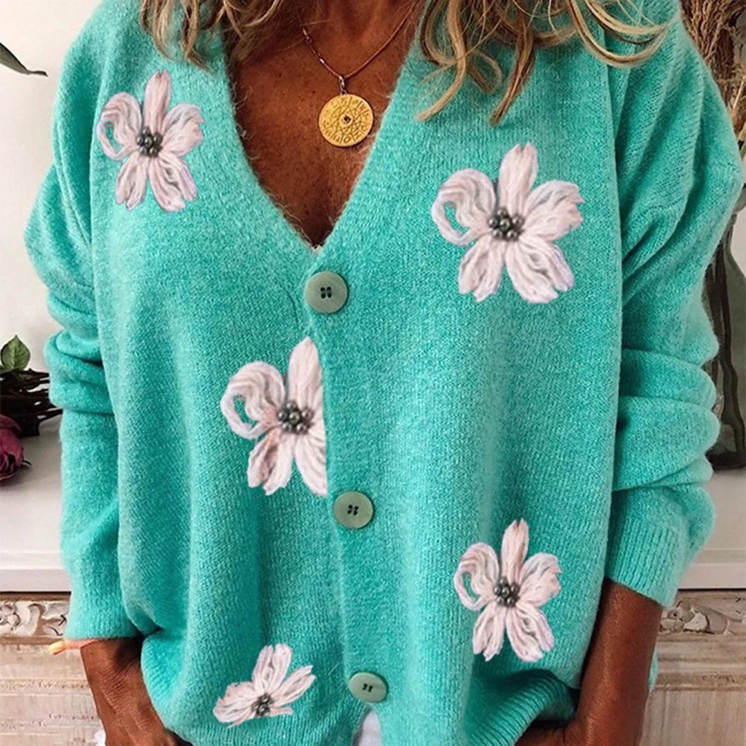 LAYLA - Zomers gebloemd vest met V-hals