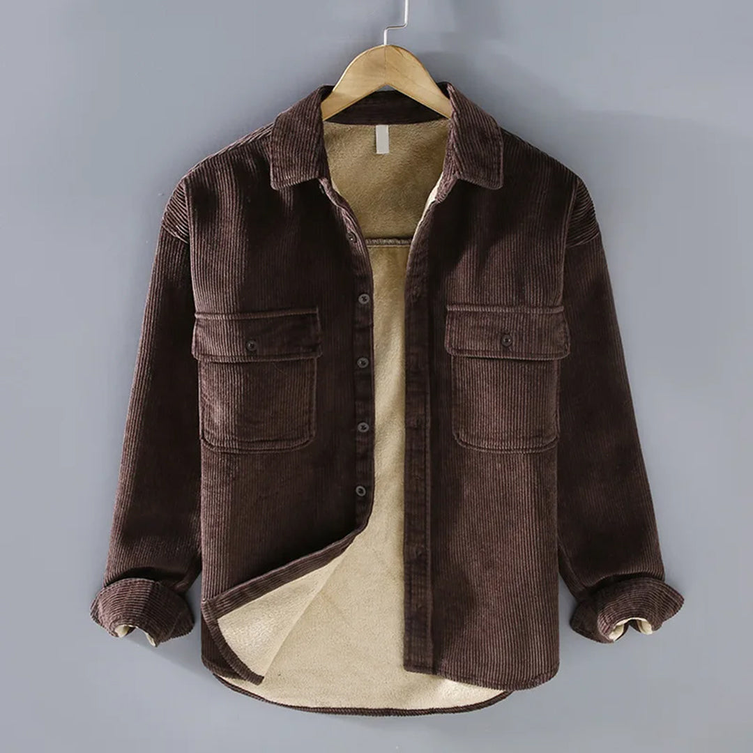 ABERNATHY - Luchtig corduroy zomershirt voor mannen