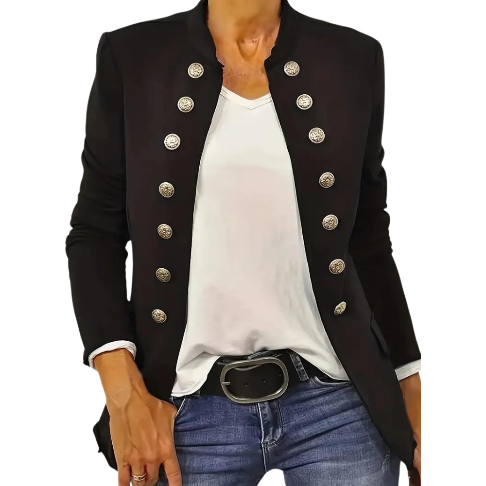 ARJA - Lente/Zomer casual blazer voor dames met voorknopen