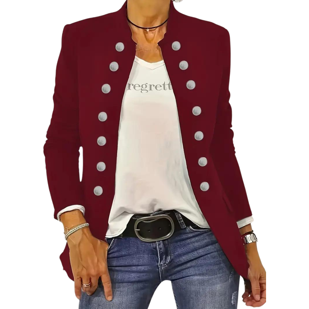 ARJA - Lente/Zomer casual blazer voor dames met voorknopen